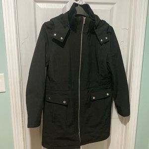 Black lightweight water resistant jacket